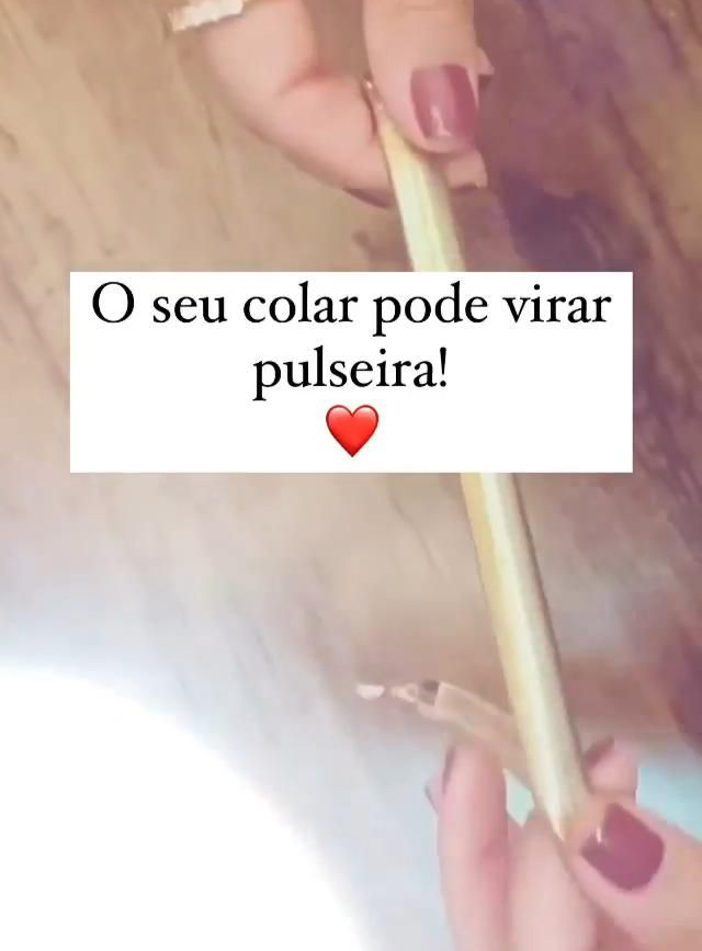 Como usar colar como pulseira